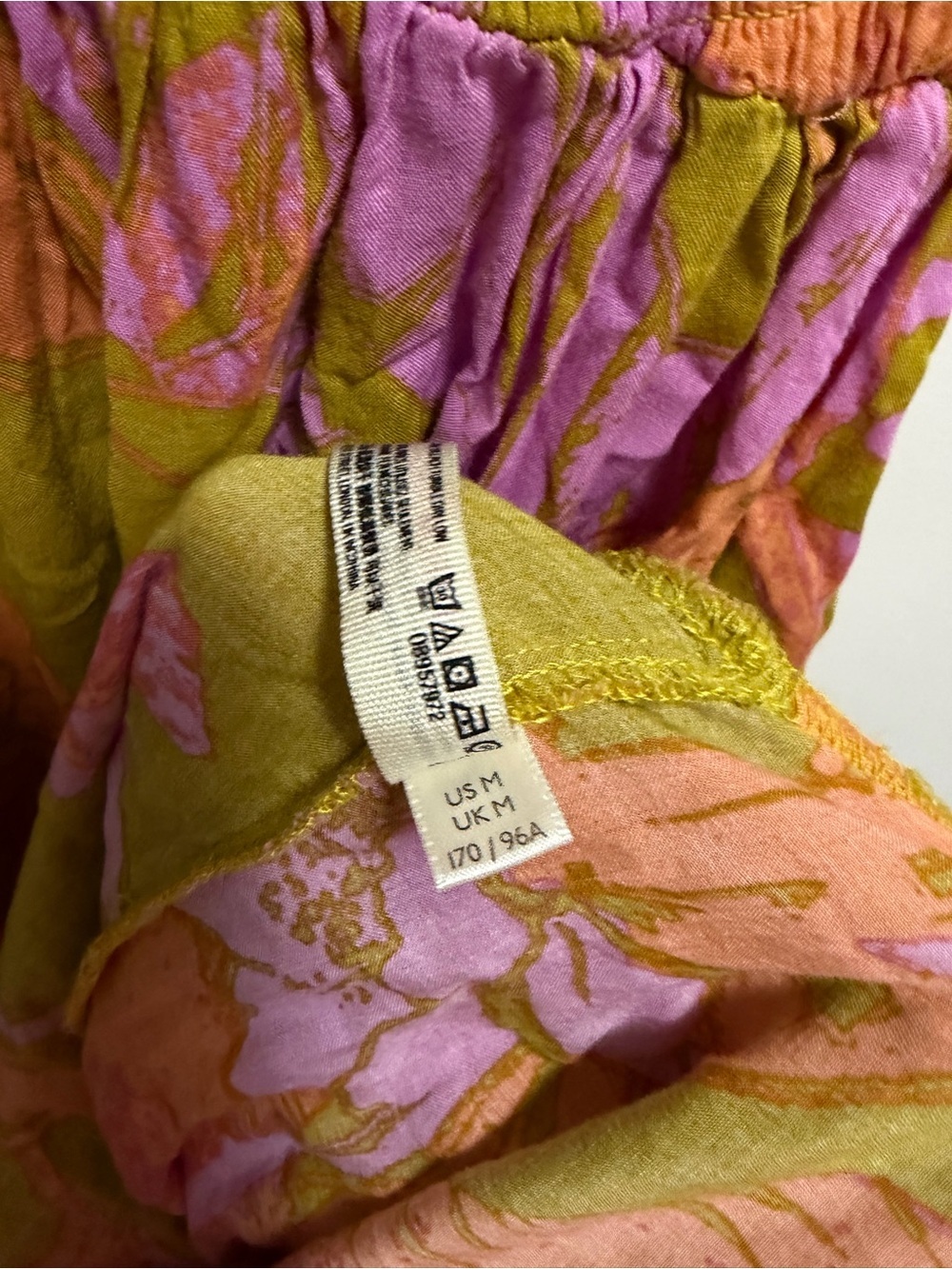 Free People Heatwave Printed Maxi Slip - Ochre Combo Boho Women’s Size Medium - Picture 7 of 8